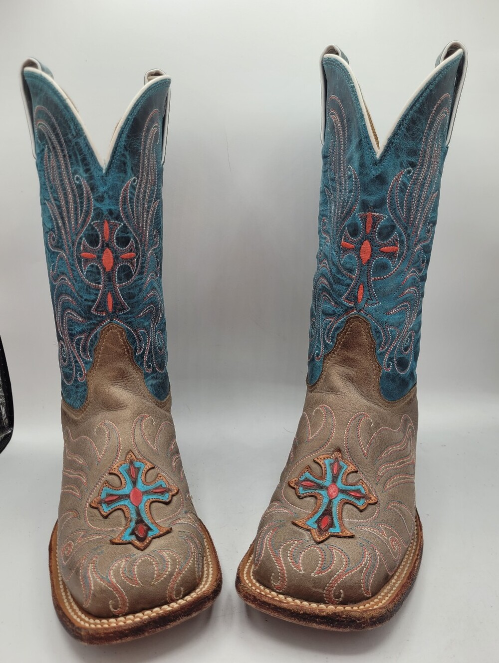 Tony Lama San Saba Collection "Cross" boots Size 6.5 B